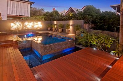 Great Summer nights at home with some pool and deck lighting ideas