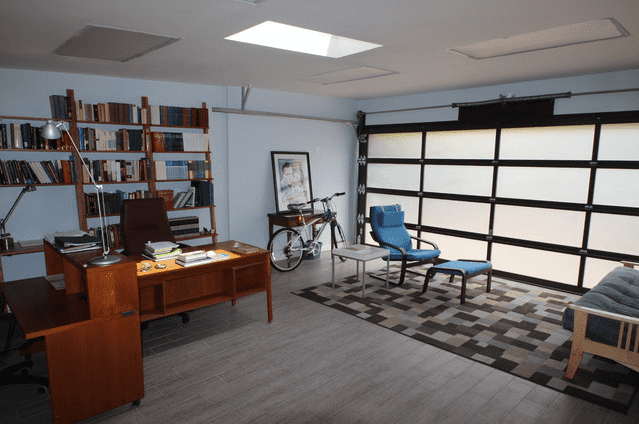 double garage to office conversion