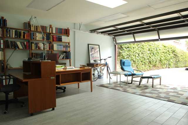 double garage to office conversion