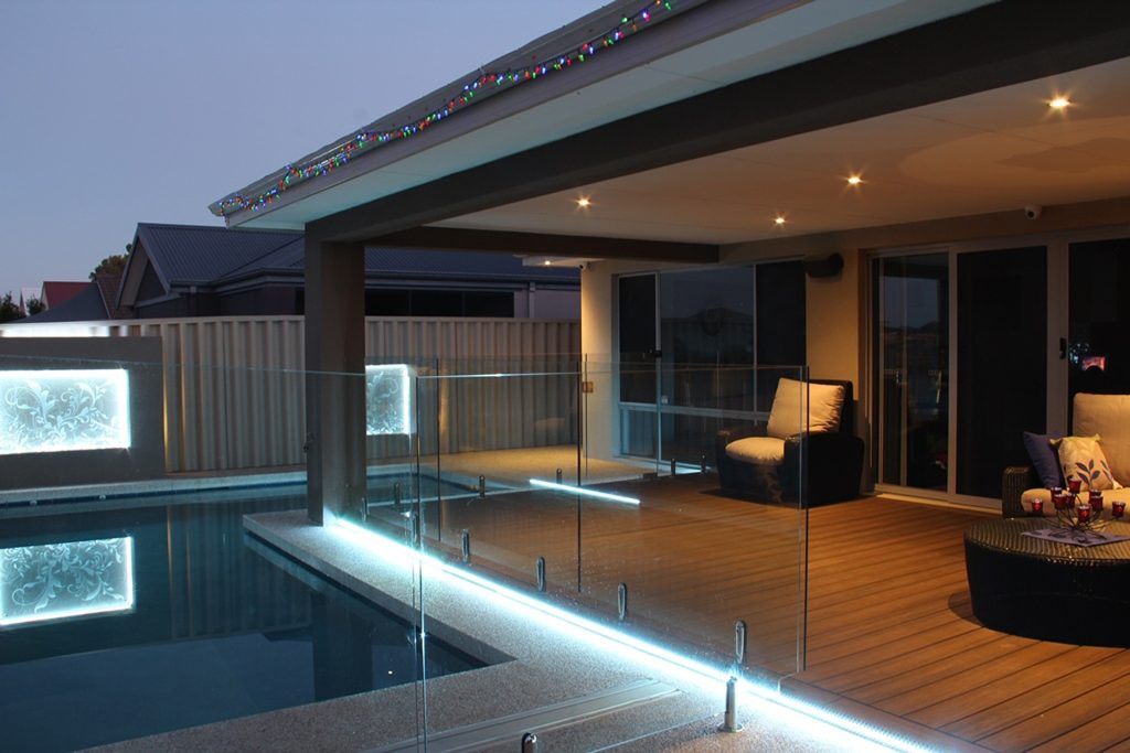 Pergola pool lights