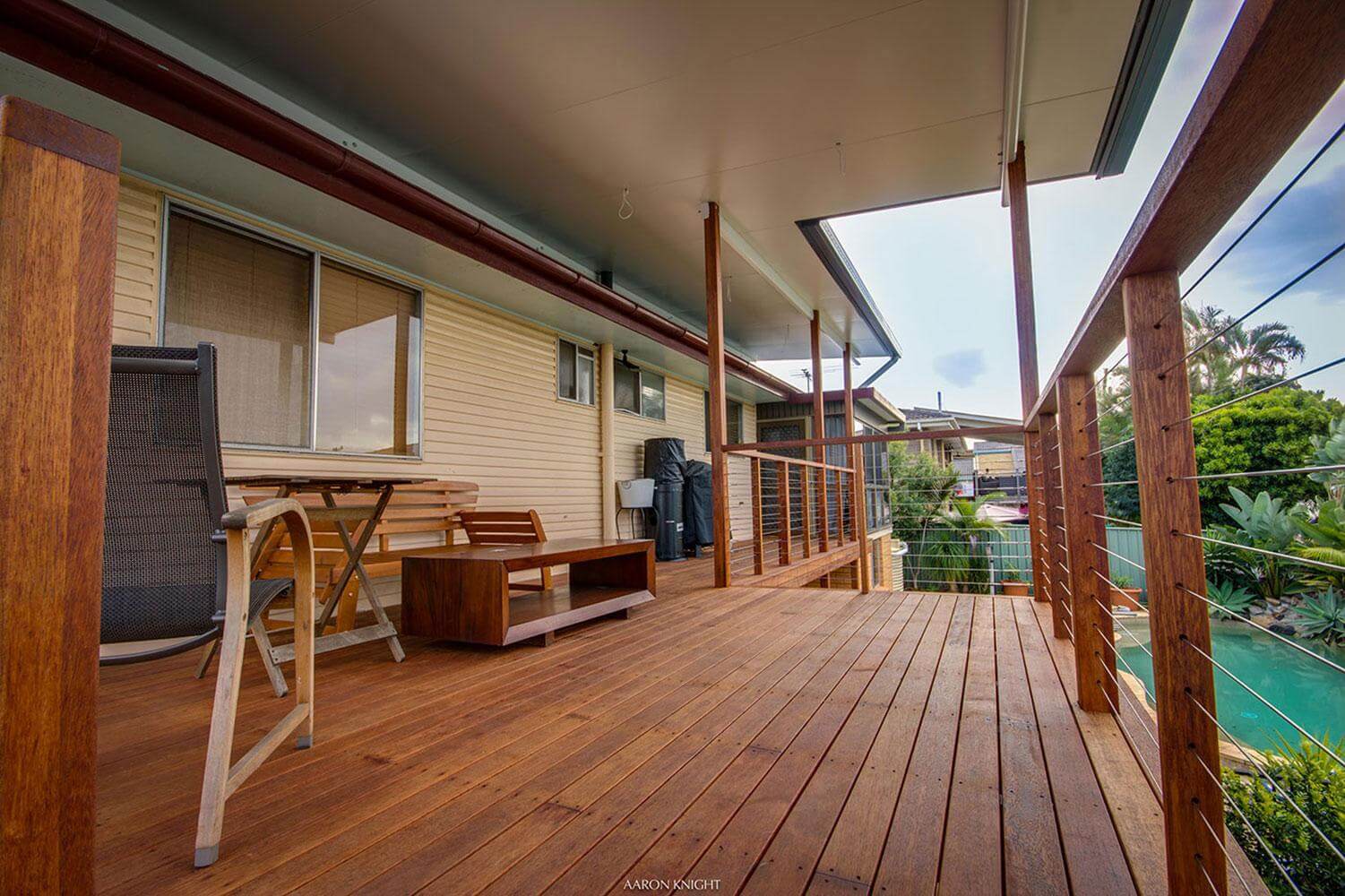 Insulated flyover Patio Roofing and pool decking Brisbane - DeKing Decks