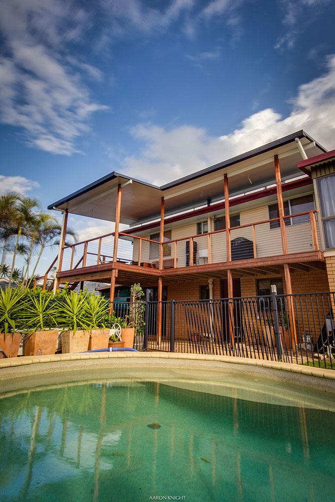 Insulated flyover Patio Roofing and pool decking Brisbane - DeKing Decks