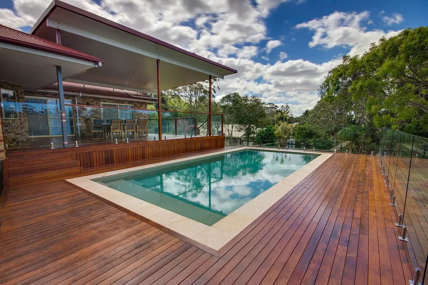 flyover Insulated Patio Roofs and pool decking Brisbane - DeKing Decks
