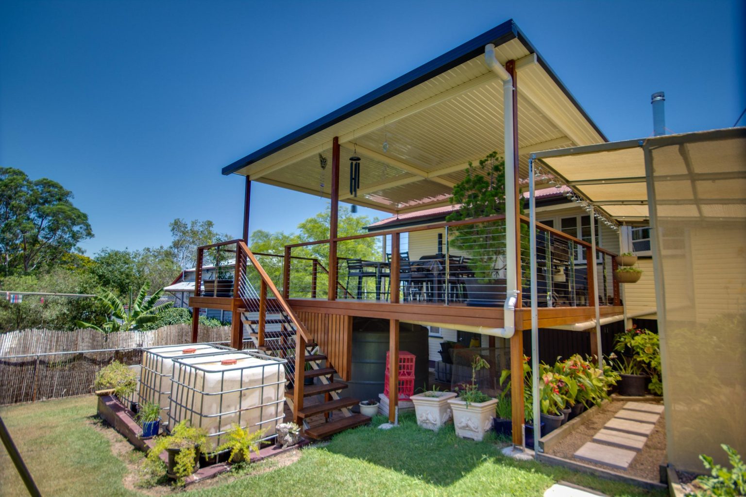 Deck and flyover roof Brisbane - DeKing Decks