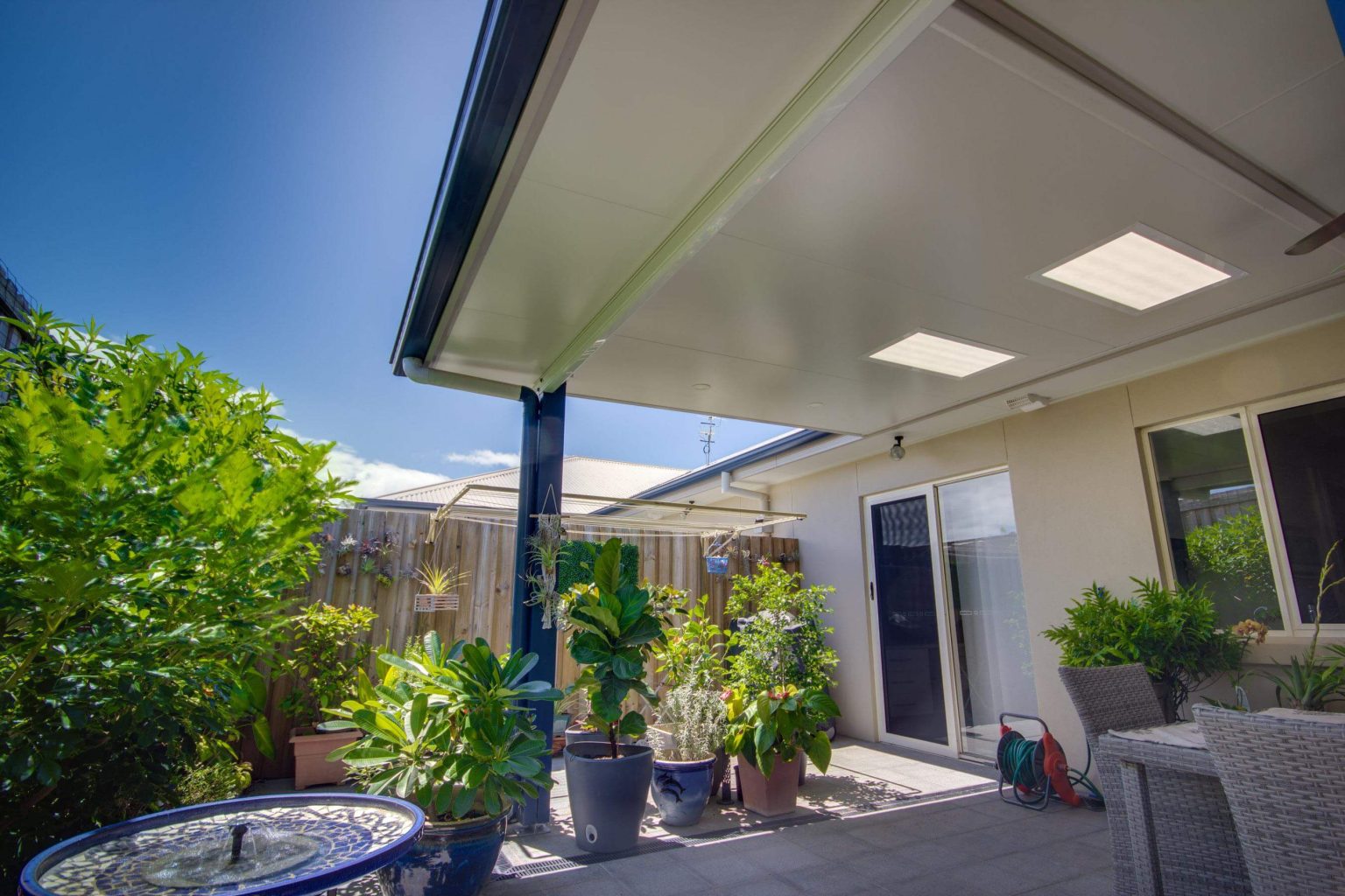 attached patio roofing Brisbane - DeKing Decks