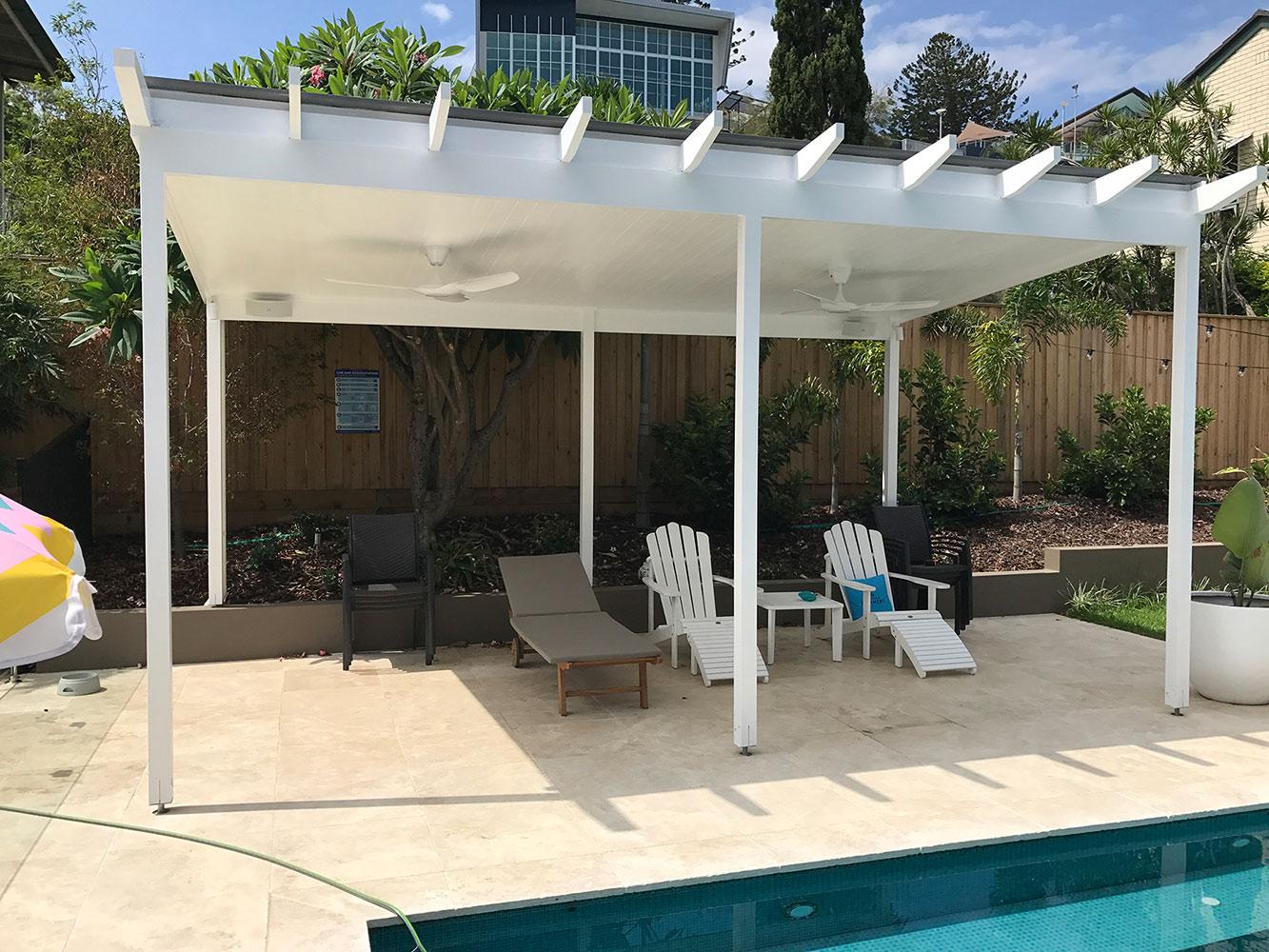 Insulated gazebo patio roofing Brisbane - DeKing Decks