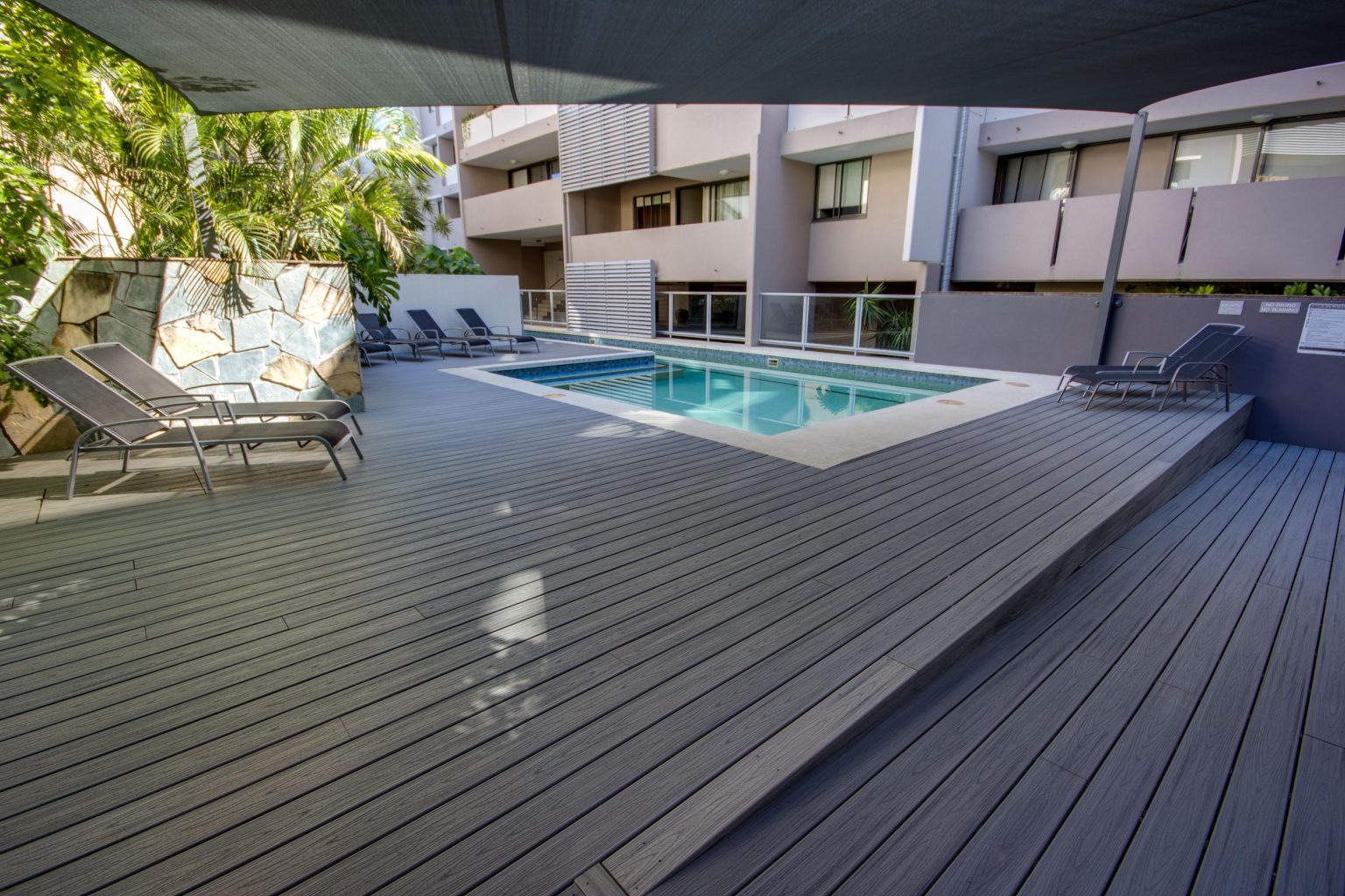 composite pool decking Brisbane - DeKing Decks